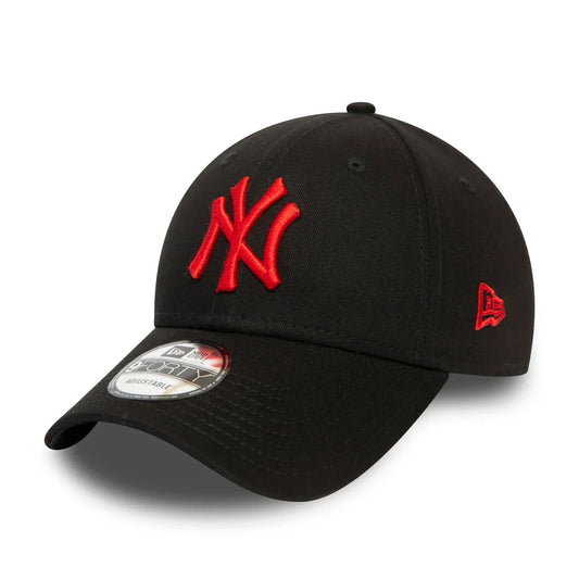 New Era 9FORTY New York Yankees Baseball Cap MLB League Essential - Schwarz-Rot
