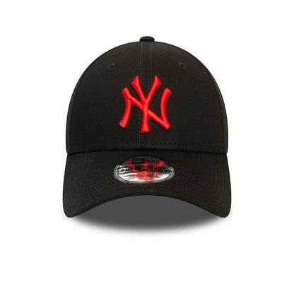 New Era 9FORTY New York Yankees Baseball Cap MLB League Essential - Schwarz-Rot