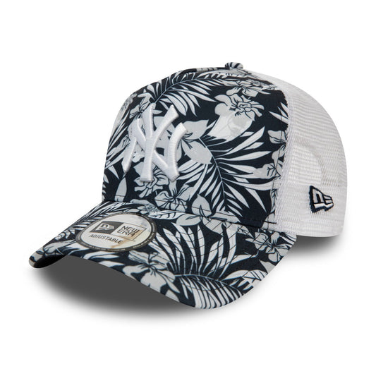 New Era New York Yankees Trucker Cap - MLB Hibiscus Infill - Marineblau-Multi