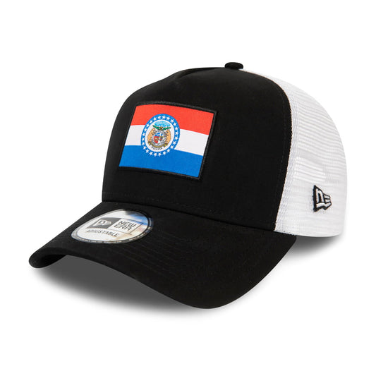 New Era Missouri Flagge Trucker Cap - Schwarz