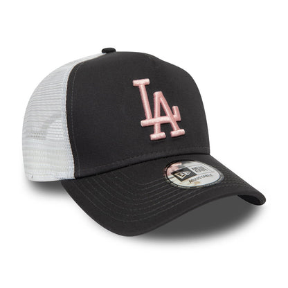 New Era L.A. Dodgers Trucker Cap MLB League Essential - Grau-Pink