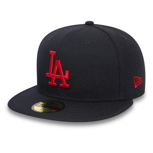 New Era 59FIFTY L.A. Dodgers Baseball Cap - MLB League Essential - Marineblau-Rot