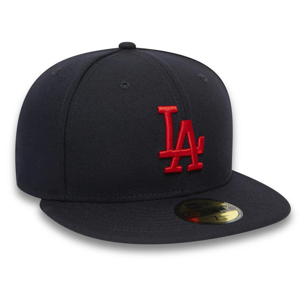 New Era 59FIFTY L.A. Dodgers Baseball Cap - MLB League Essential - Marineblau-Rot