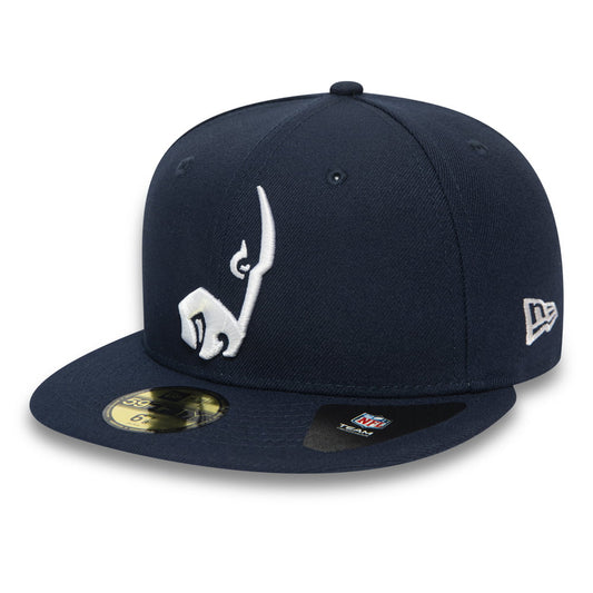 New Era 59FIFTY Los Angeles Rams Baseball Cap - NFL Team Tonal Shadow Logo - Marineblau
