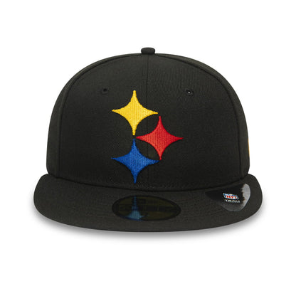 New Era 59FIFTY Pittsburgh Steelers Baseball Cap - NFL Team Tonal Shadow Logo - Schwarz