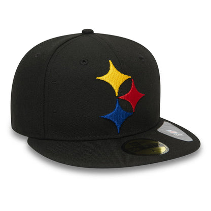 New Era 59FIFTY Pittsburgh Steelers Baseball Cap - NFL Team Tonal Shadow Logo - Schwarz