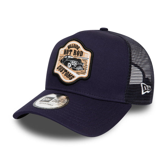 New Era Hot Rod Trucker Cap - Marineblau