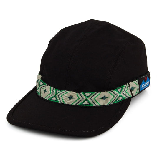 Kavu Strapback Cap aus Baumwoll-Canvas - Schwarz
