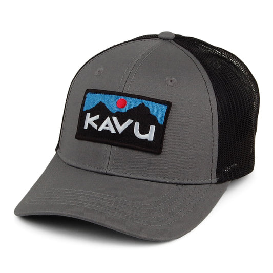 Kavu Above Standard Trucker Cap aus Baumwolle - Anthrazit