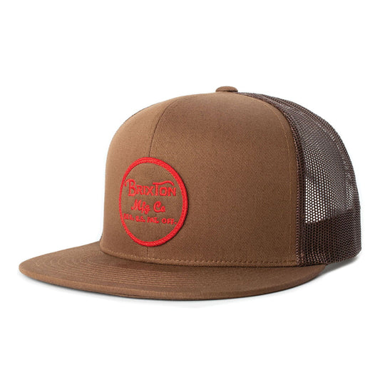 Brixton Wheeler Trucker Cap - Hellbraun