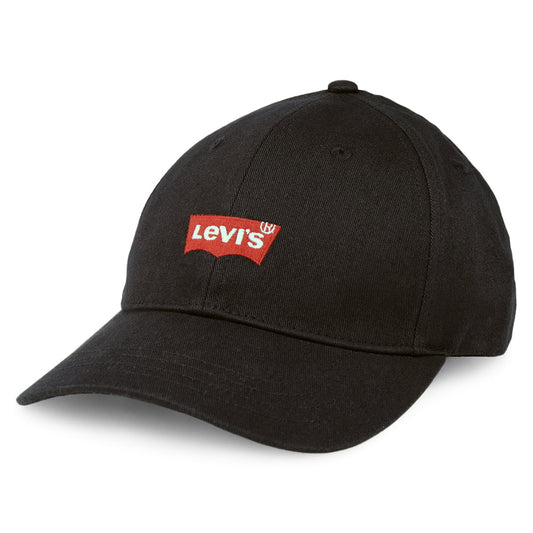 Levi's Mid Batwing Flexfit Baseball Cap - Schwarz