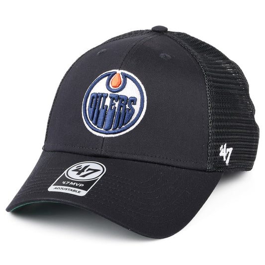 47 Brand NHL Edmonton Oilers Trucker Cap Branson MVP - Marineblau