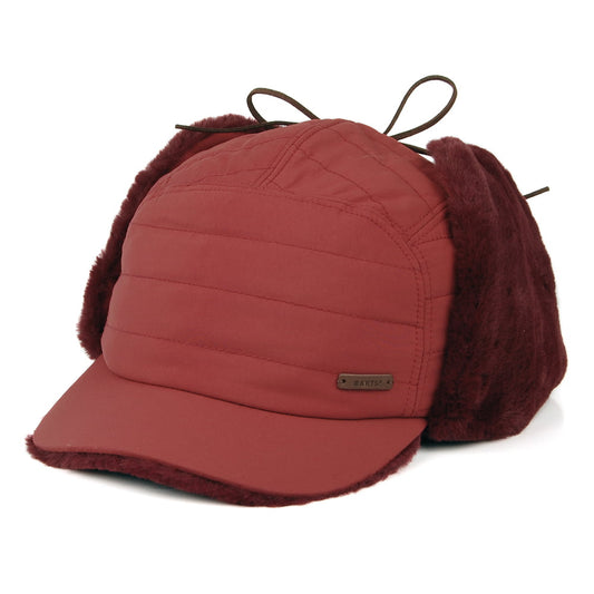 Barts Meddison Kunstfell Ohrenklappen Baseball Cap - Kirschrot
