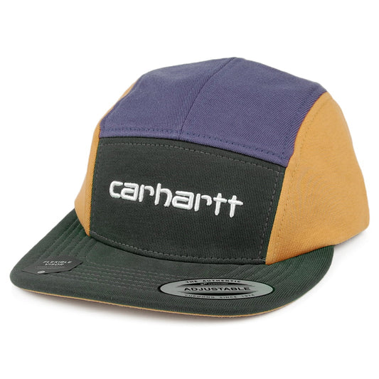 Carhartt WIP Tricol 5 Paneelen Cap - Petrol-Gelb-Lila