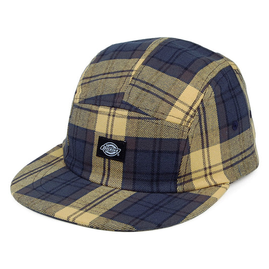 Dickies Hornbeck 5 Paneelen Cap Karierte - Blau-Gelb