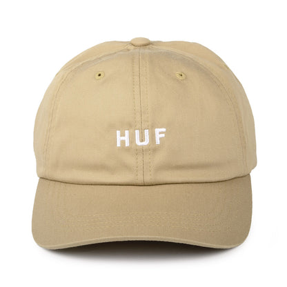 HUF Original Logo Baseball Cap mit gebogenem Visier aus Baumwolle - Hellbraun