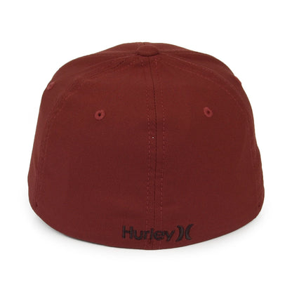 Hurley H2O-Dri One & Only Flexfit Baseball Cap - Burgunderrot