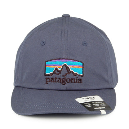 Patagonia Fitz Roy Horizons Trad Baseball Cap aus organischer Baumwolle - Blau