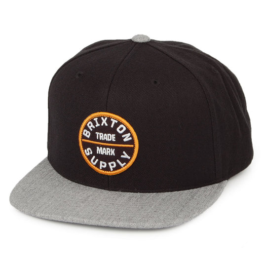 Brixton Oath IV Snapback Cap - Schwarz-Grau