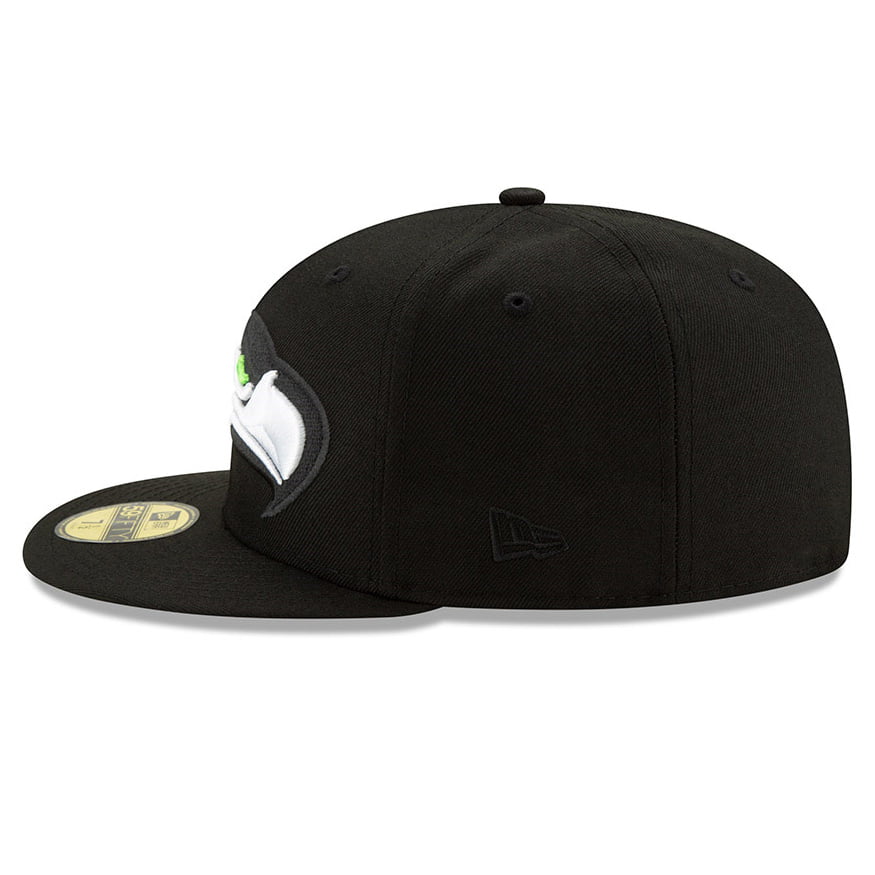 New Era 59FIFTY Seattle Seahawks Baseball Cap NFL Elements 2.0 - Schwarz
