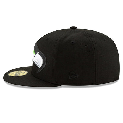 New Era 59FIFTY Seattle Seahawks Baseball Cap NFL Elements 2.0 - Schwarz