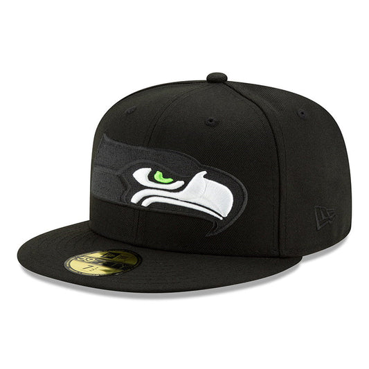 New Era 59FIFTY Seattle Seahawks Baseball Cap NFL Elements 2.0 - Schwarz