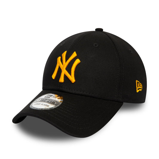 New Era 39THIRTY New York Yankees Baseball Cap - MLB League Essential II - Schwarz-Gelb