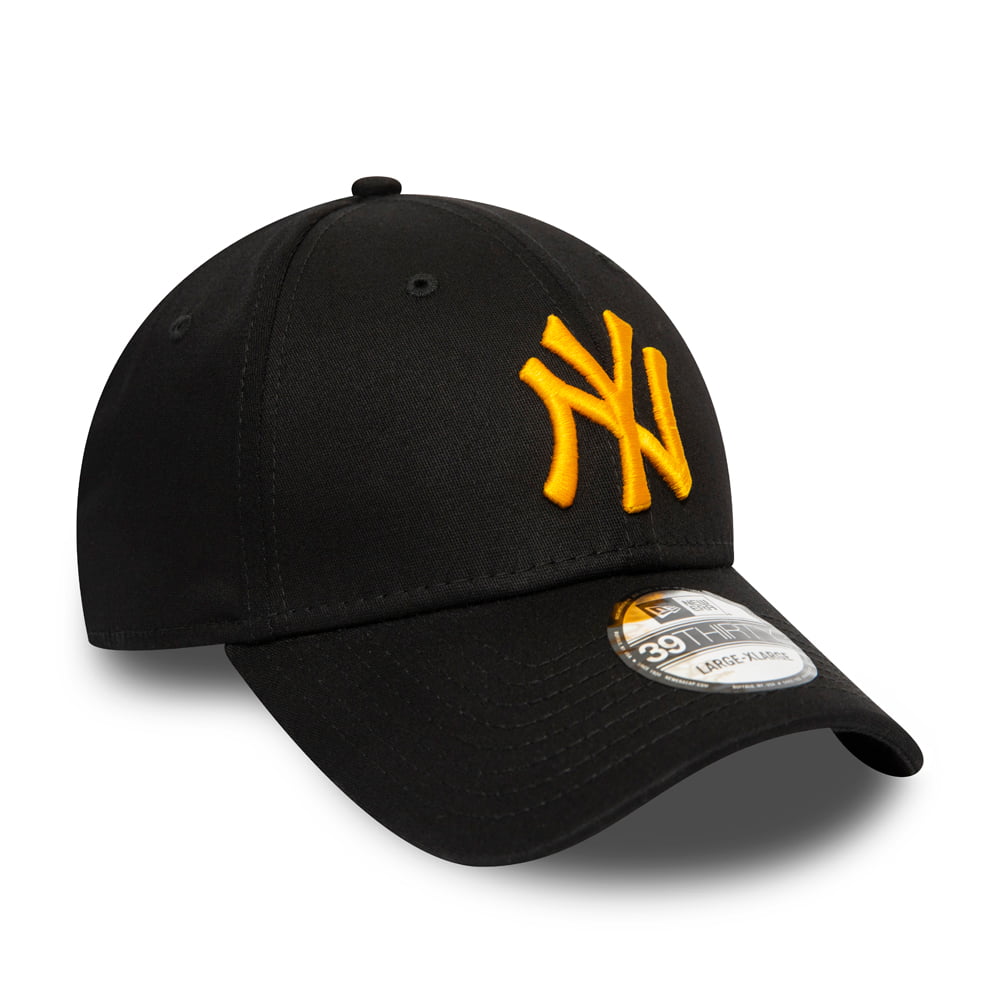New Era 39THIRTY New York Yankees Baseball Cap - MLB League Essential II - Schwarz-Gelb