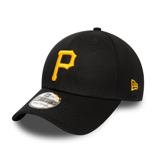 New Era 39THIRTY Pittsburgh Pirates Baseball Cap MLB League Essential - Schwarz