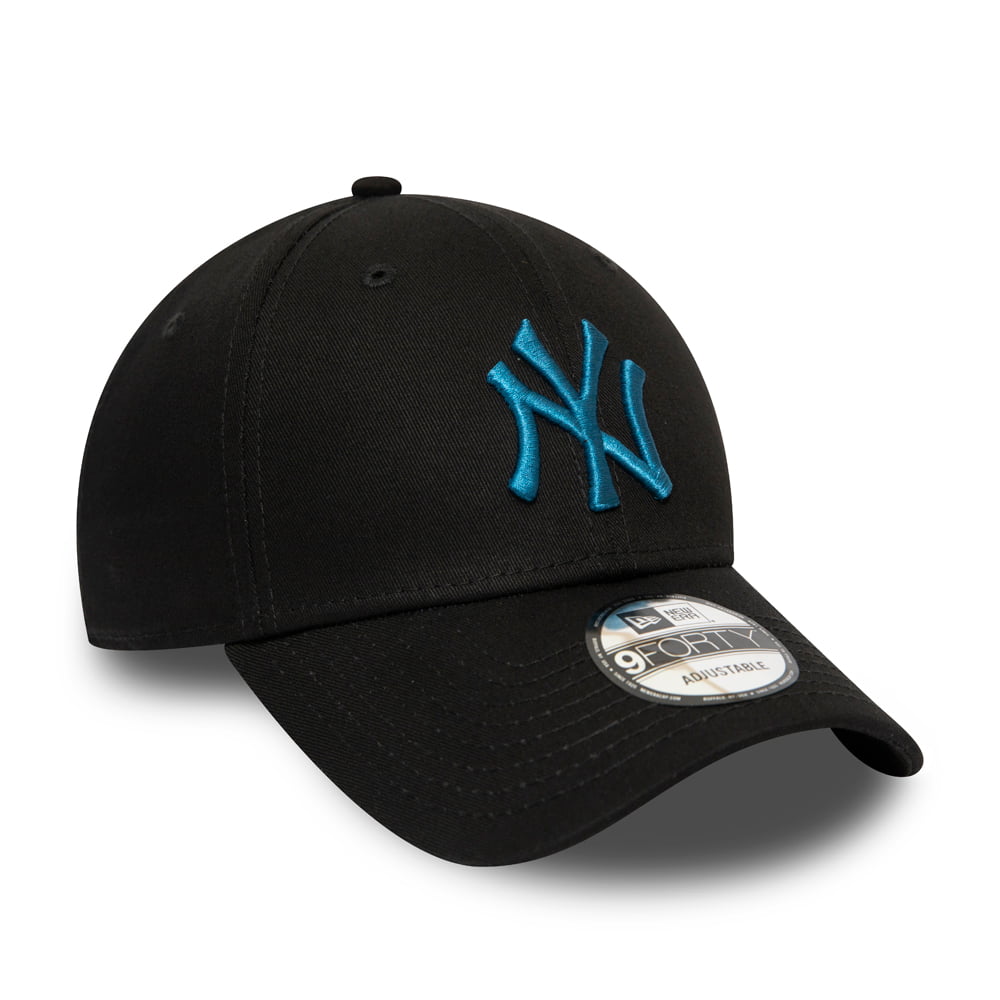 New Era 9FORTY New York Yankees Baseball Cap - League Essential - Schwarz-Petrol
