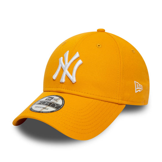 New Era 9FORTY II New York Yankees Baseball Cap - MLB League Essential - Gelb-Weiß