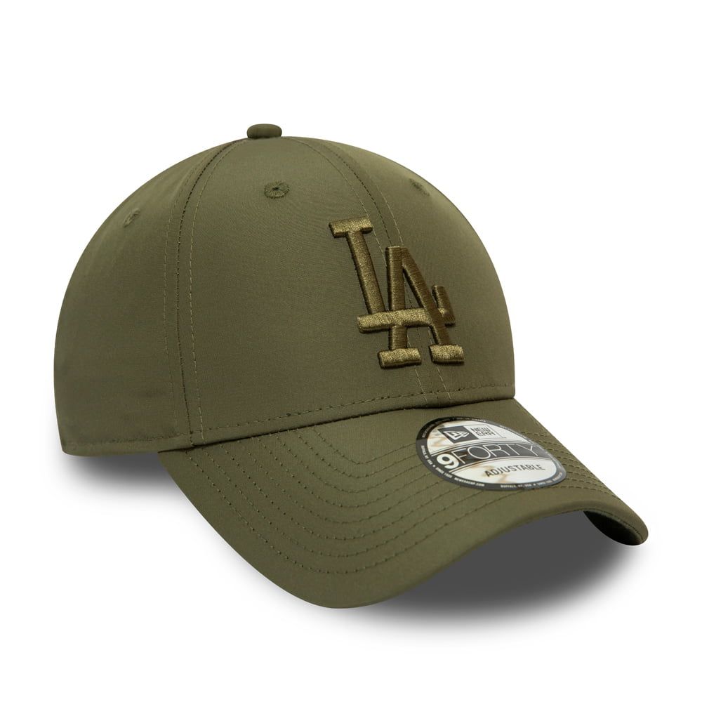 New Era 9FORTY L.A. Dodgers Baseball Cap MLB Tonal Nylon - Olivgrün