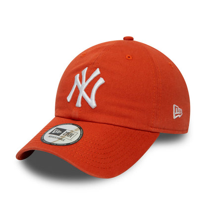 New Era 9TWENTY New York Yankees Baseball Cap - MLB Washed Casual Classic - Orange