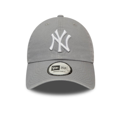 New Era 9TWENTY New York Yankees Baseball Cap - MLB Washed Casual Classic - Grau