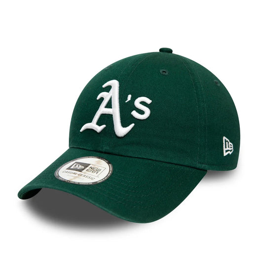 New Era 9TWENTY Oakland Athletics Baseball Cap MLB Washed Casual Classic - Grün