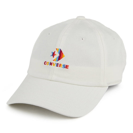 Converse Regenbogen Lock Up Baseball Cap - Weiß-Multi