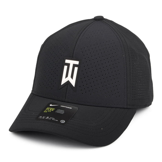 Nike Golf Tiger Woods Aerobill H86 perforiert Baseball Cap - Schwarz