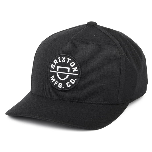 Brixton Crest MP Snapback Cap - Schwarz