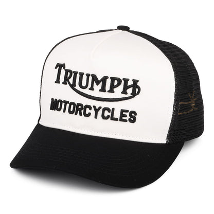 Triumph Motorcycles Oil Trucker Cap - Schwarz-Knochen