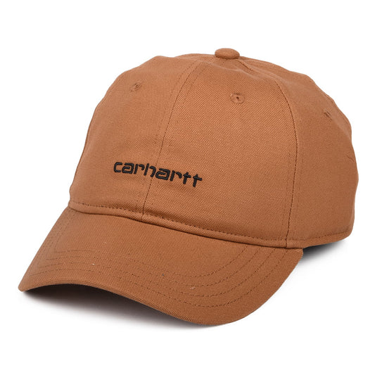 Carhartt WIP Script Baseball Cap aus Baumwoll-Canvas - Zimt
