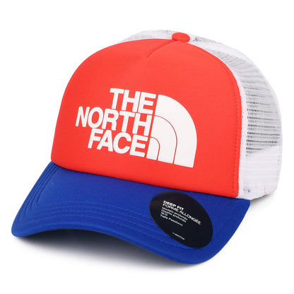 The North Face TNF Logo Deep Fit Trucker Cap - Rot-Blau