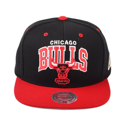Mitchell & Ness Chicago Bulls Snapback Cap NBA Arch 2 Tone - Schwarz-Rot