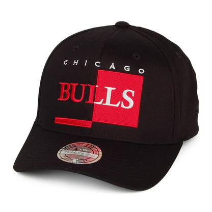 Mitchell & Ness Chicago Bulls Snapback Cap NBA Blocked 110 - Schwarz