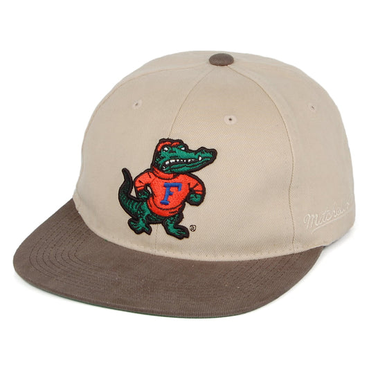 Mitchell & Ness Florida Gators Snapback Cap Blockhead Deadstock - Beige