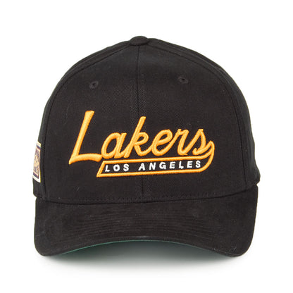 Mitchell & Ness L.A. Lakers Snapback Cap NBA Vintage Tailscript 110 - Schwarz