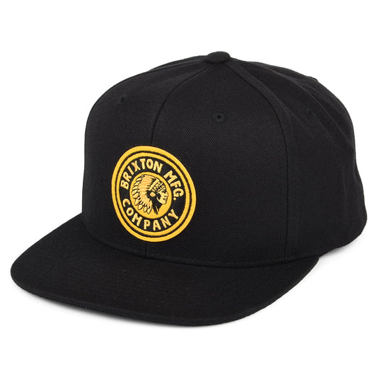 Brixton Rival MP Snapback Cap - Schwarz-Gold