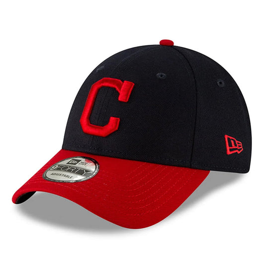 New Era 9FORTY Cleveland Guardians Baseball Cap - MLB The League - Marineblau-Rot