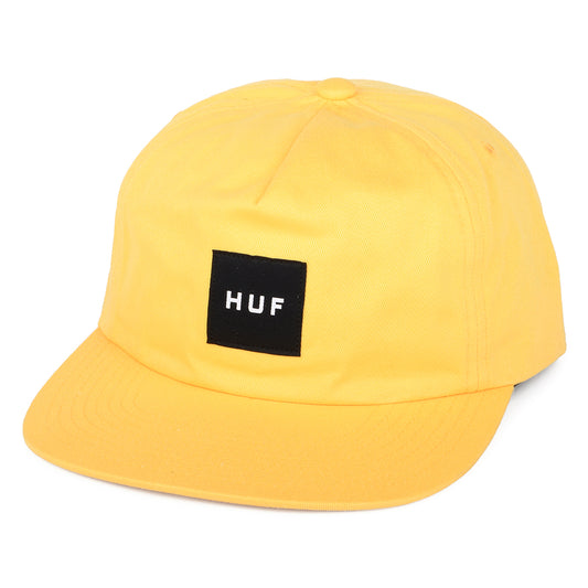 HUF Box Logo Unstrukturierte Snapback Cap - Gelb