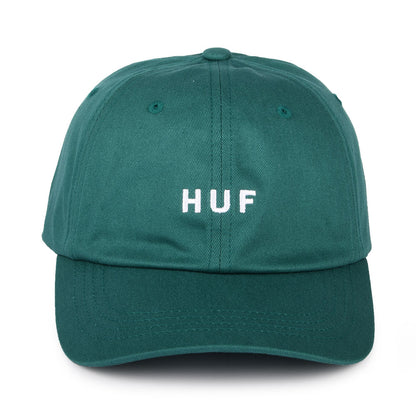 HUF Original Logo Baseball Cap mit gebogenem Visier aus Baumwolle - Meergrün