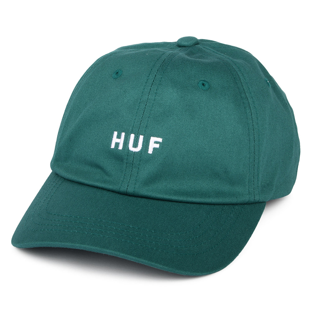HUF Original Logo Baseball Cap mit gebogenem Visier aus Baumwolle - Meergrün